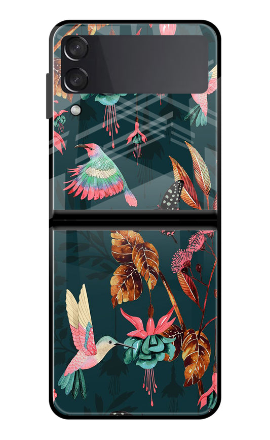 Birds Samsung Galaxy Z Flip3 Glass Case