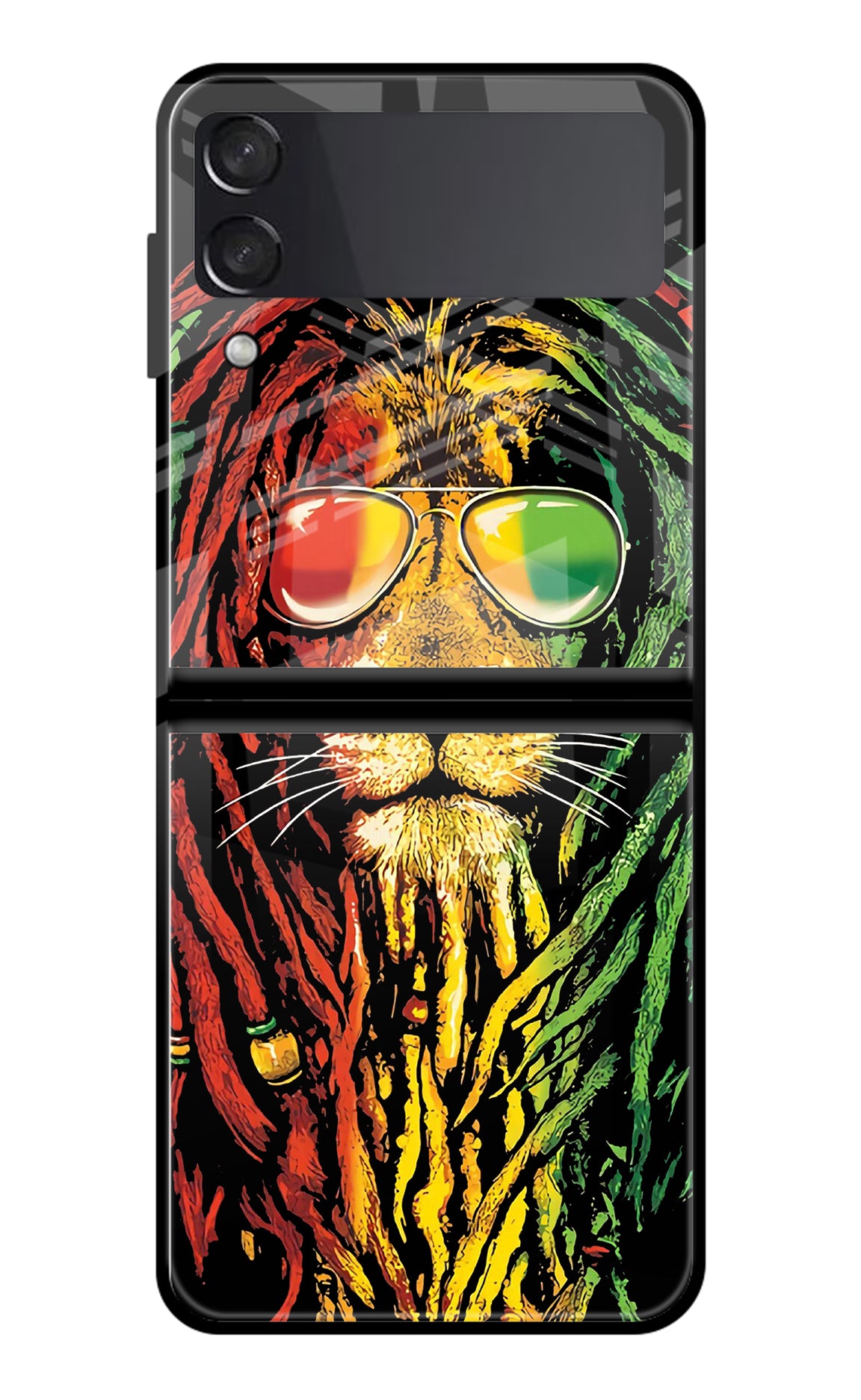 Rasta Lion Samsung Galaxy Z Flip3 Back Cover