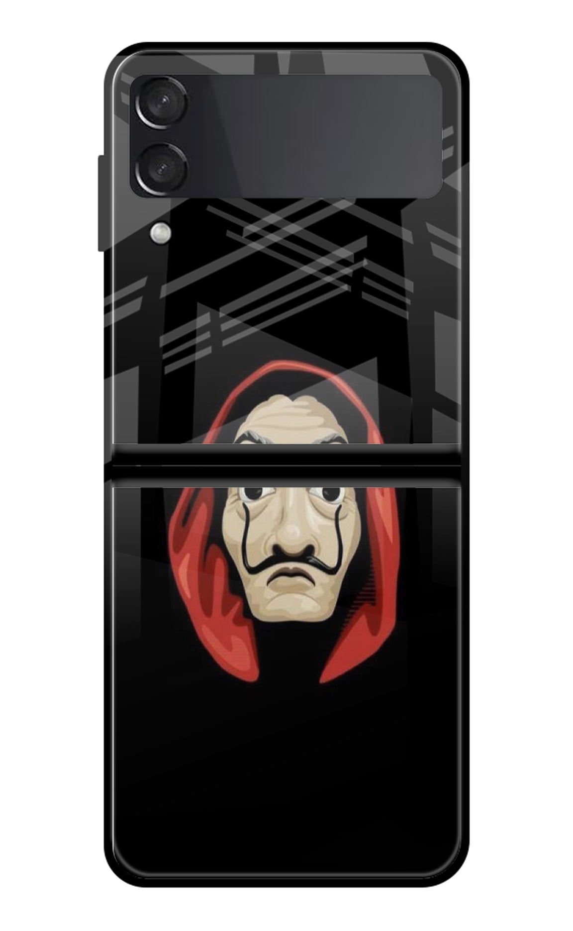 Money Heist Samsung Galaxy Z Flip3 Glass Case