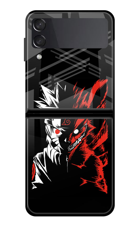 Naruto Two Face Samsung Galaxy Z Flip3 Glass Case