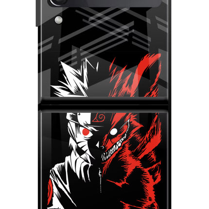 Naruto Two Face Samsung Galaxy Z Flip3 Glass Case
