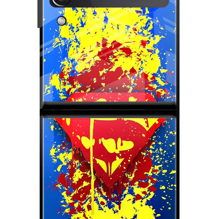 Superman logo Samsung Galaxy Z Flip3 Glass Case