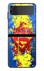 Superman logo Samsung Galaxy Z Flip3 Glass Case