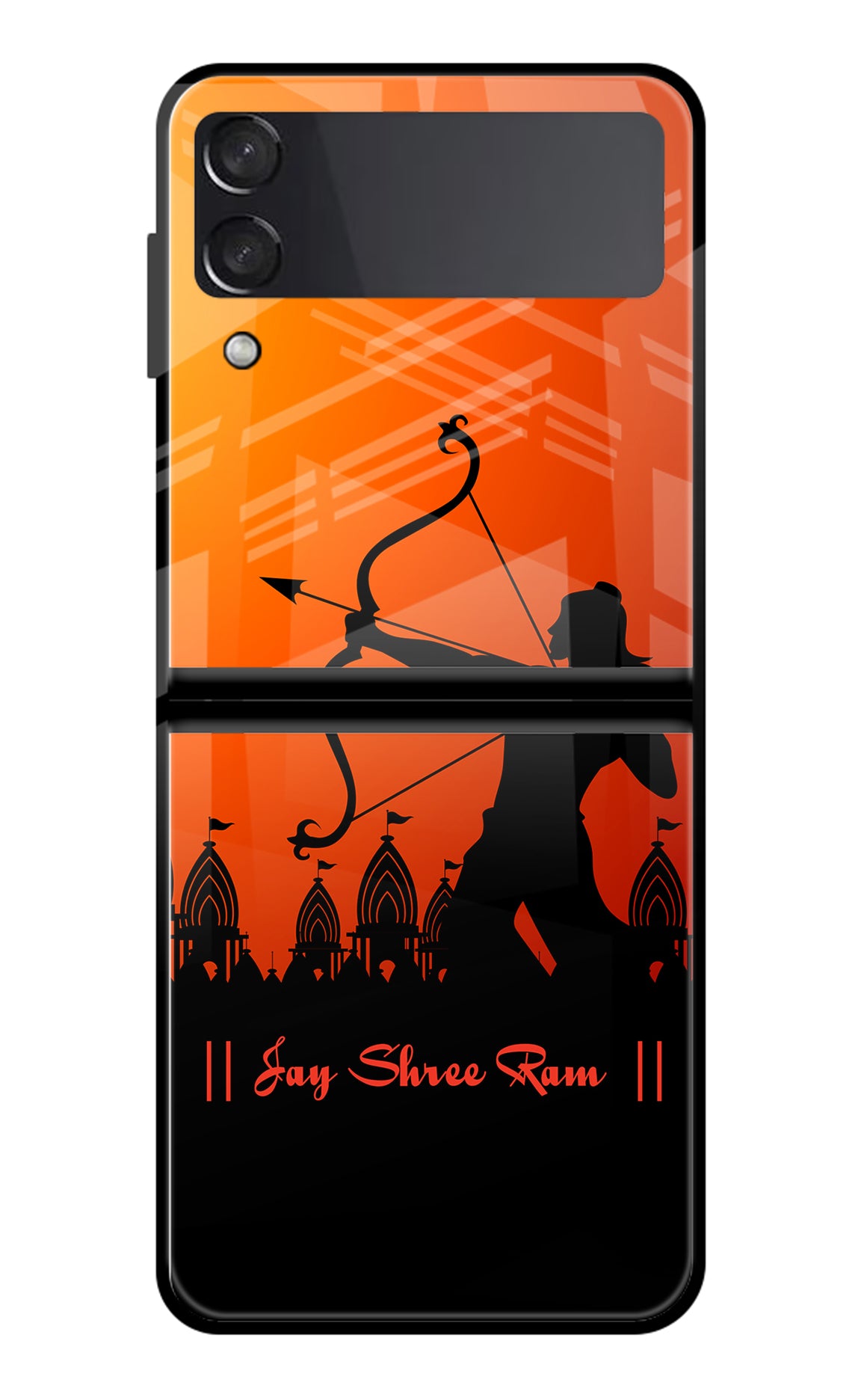 Lord Ram - 4 Samsung Galaxy Z Flip3 Glass Case