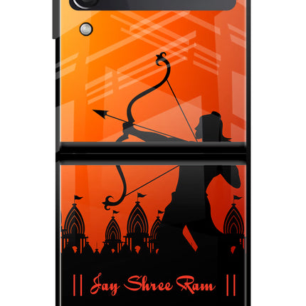 Lord Ram - 4 Samsung Galaxy Z Flip3 Glass Case