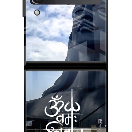 Om Namah Shivay Samsung Galaxy Z Flip3 Glass Case
