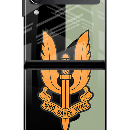 Balidan Logo Samsung Galaxy Z Flip3 Glass Case
