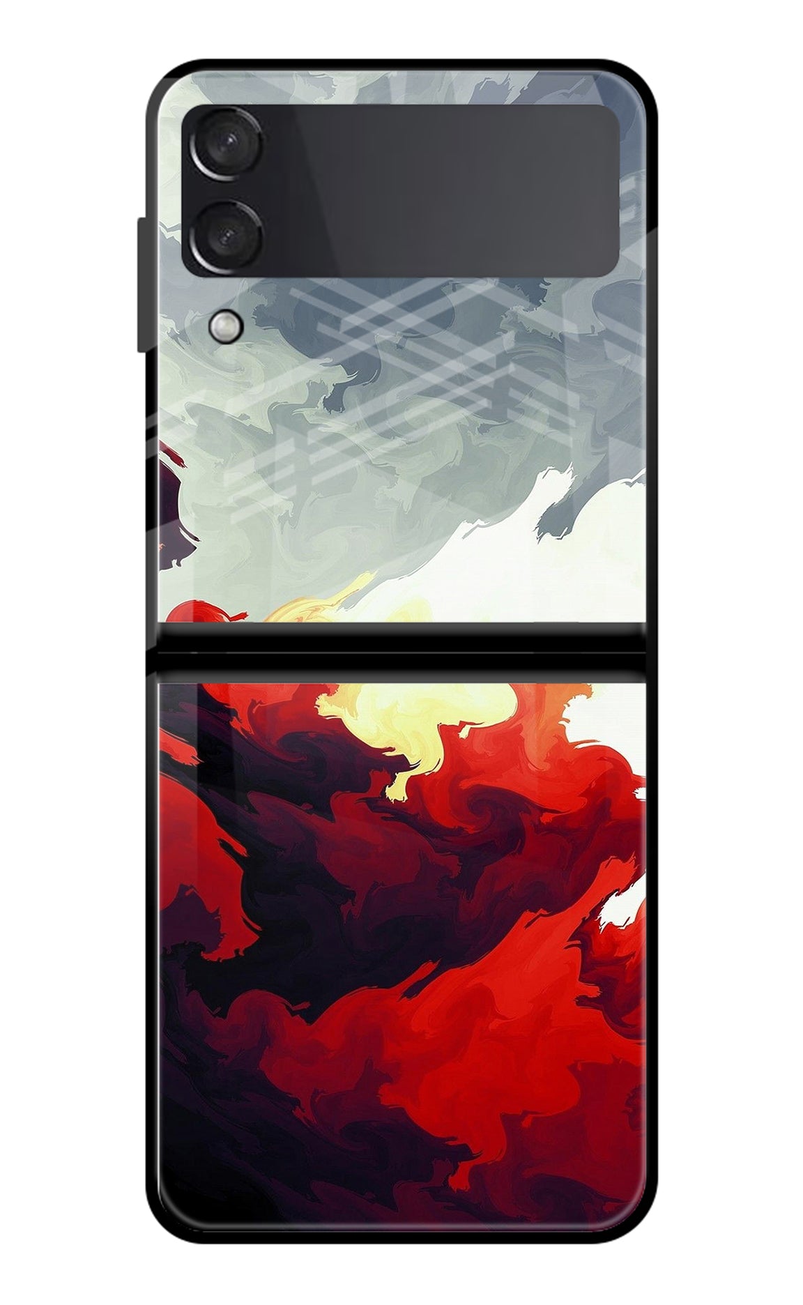 Fire Cloud Samsung Galaxy Z Flip3 Glass Case