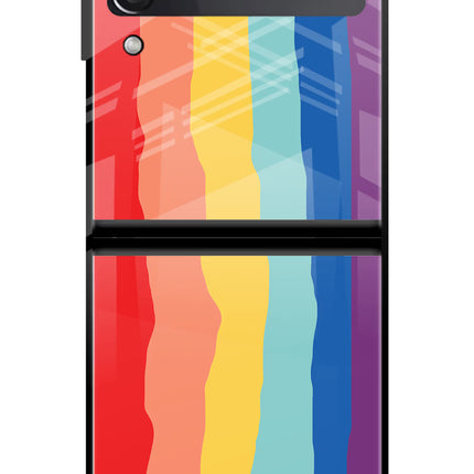 Rainbow Samsung Galaxy Z Flip3 Glass Case