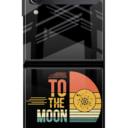 To the Moon Samsung Galaxy Z Flip3 Glass Case