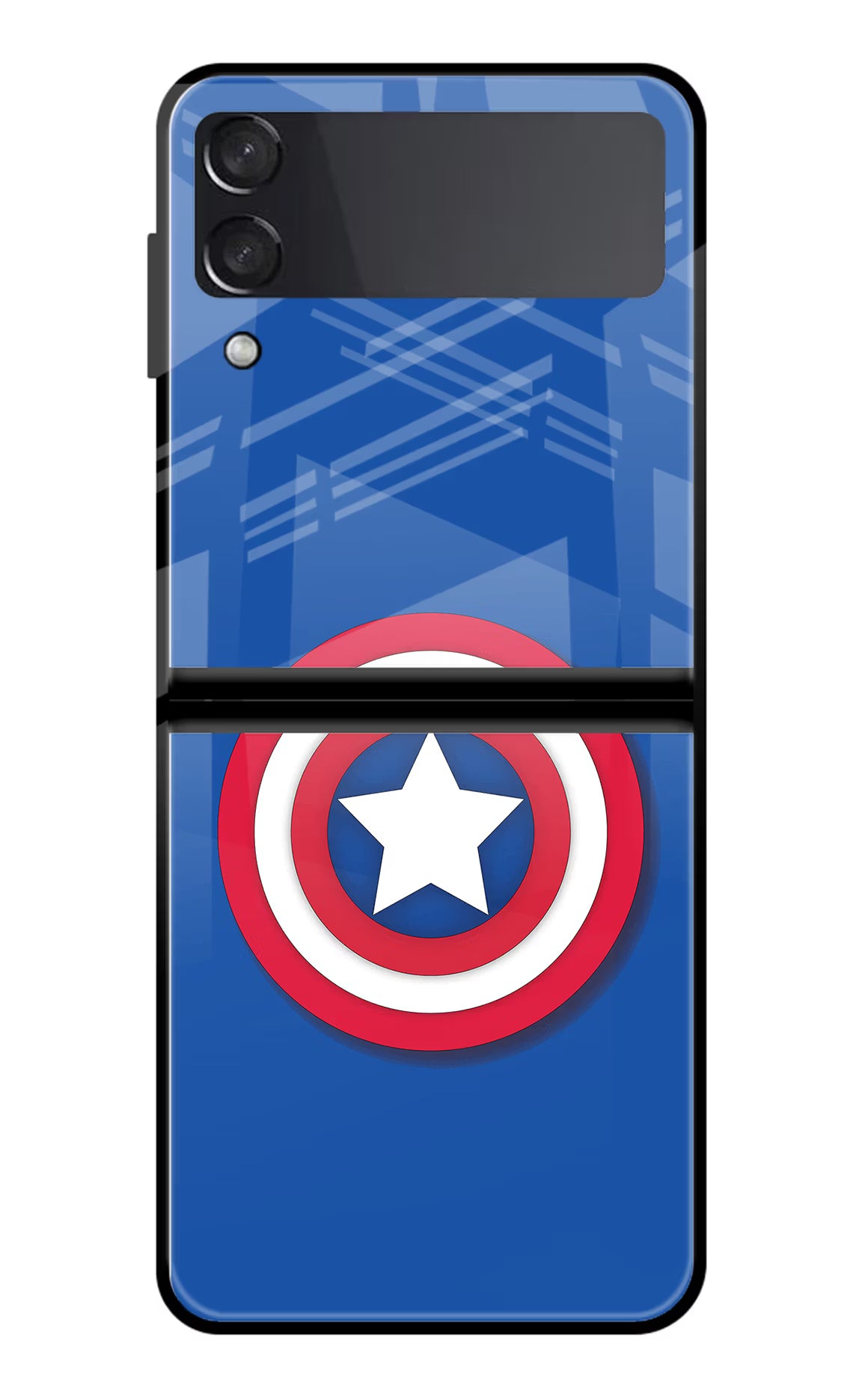 Shield Samsung Galaxy Z Flip3 Glass Case Back Cover by Casekaro