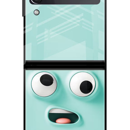 Funny Cartoon Samsung Galaxy Z Flip3 Glass Case
