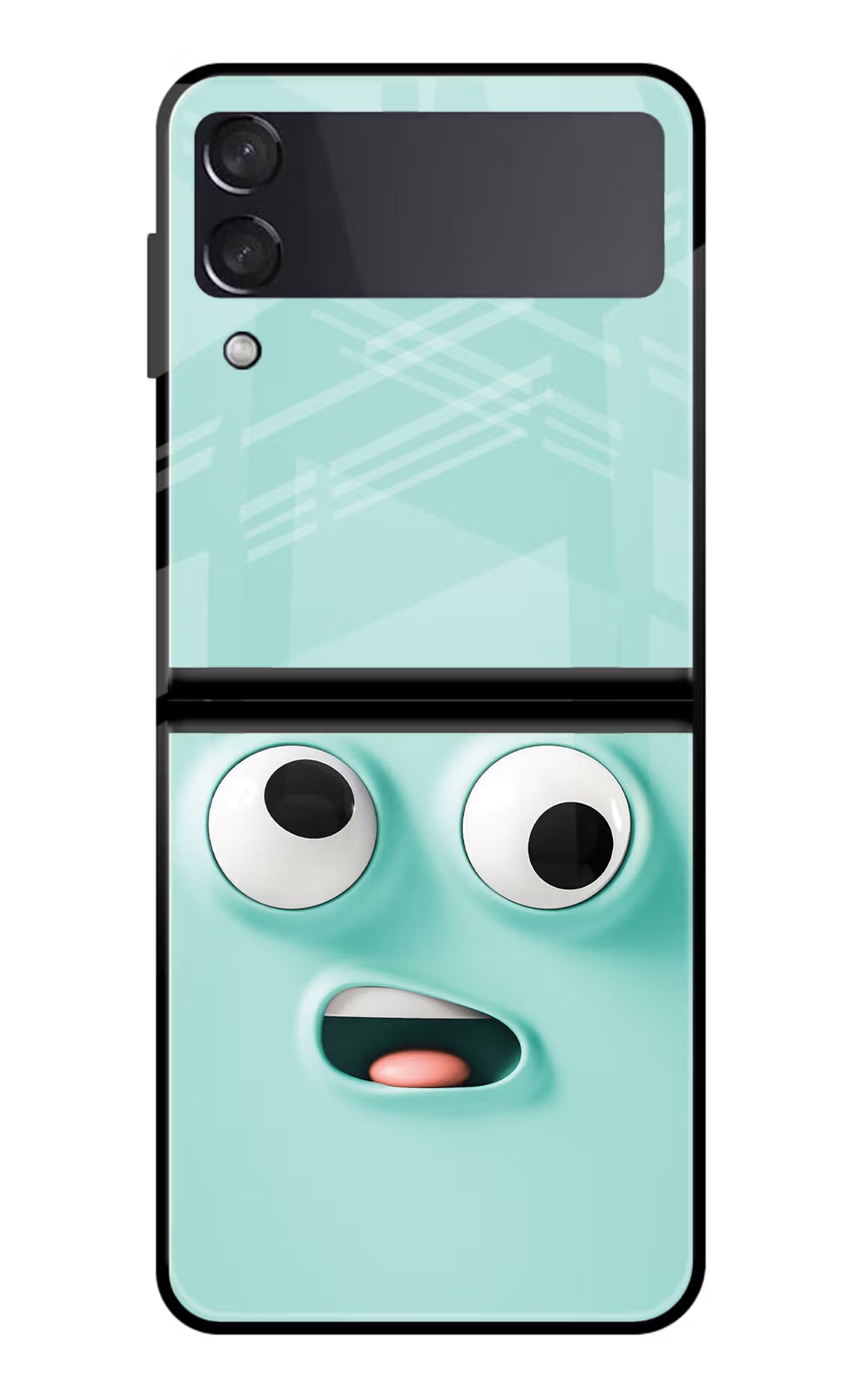 Funny Cartoon Samsung Galaxy Z Flip3 Glass Case