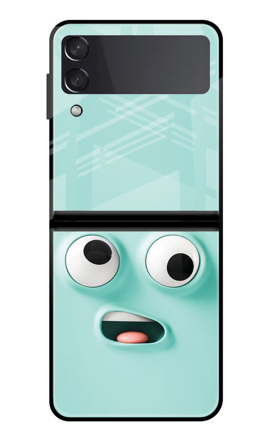 Funny Cartoon Samsung Galaxy Z Flip3 Glass Case