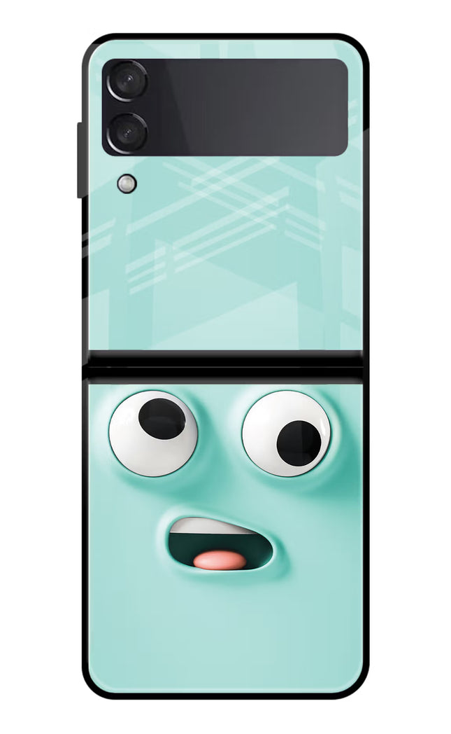 Funny Cartoon Samsung Galaxy Z Flip3 Glass Case