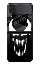 Venom Samsung Galaxy Z Flip3 Glass Case Back Cover by Casekaro