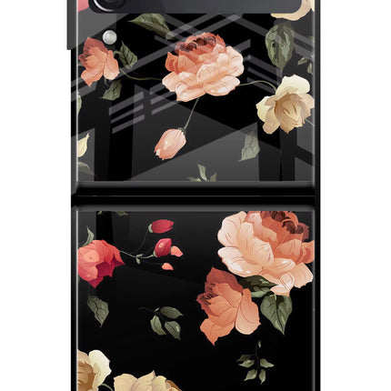 Flowers Samsung Galaxy Z Flip3 Glass Case