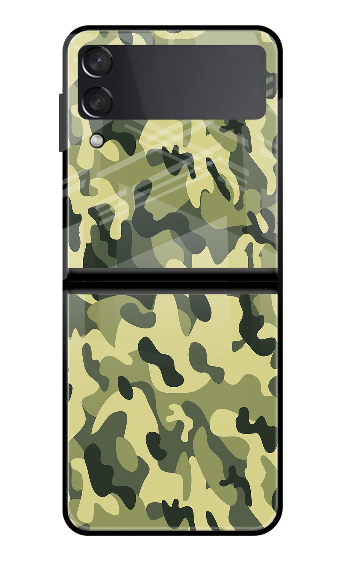 Camouflage Samsung Galaxy Z Flip3 Glass Case