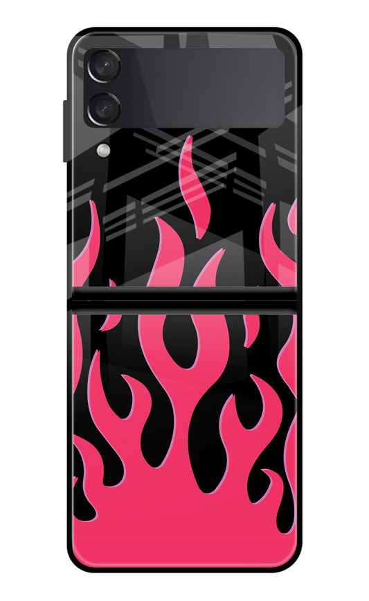 Fire Flames Samsung Galaxy Z Flip3 Glass Case