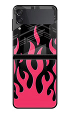 Fire Flames Samsung Galaxy Z Flip3 Glass Case
