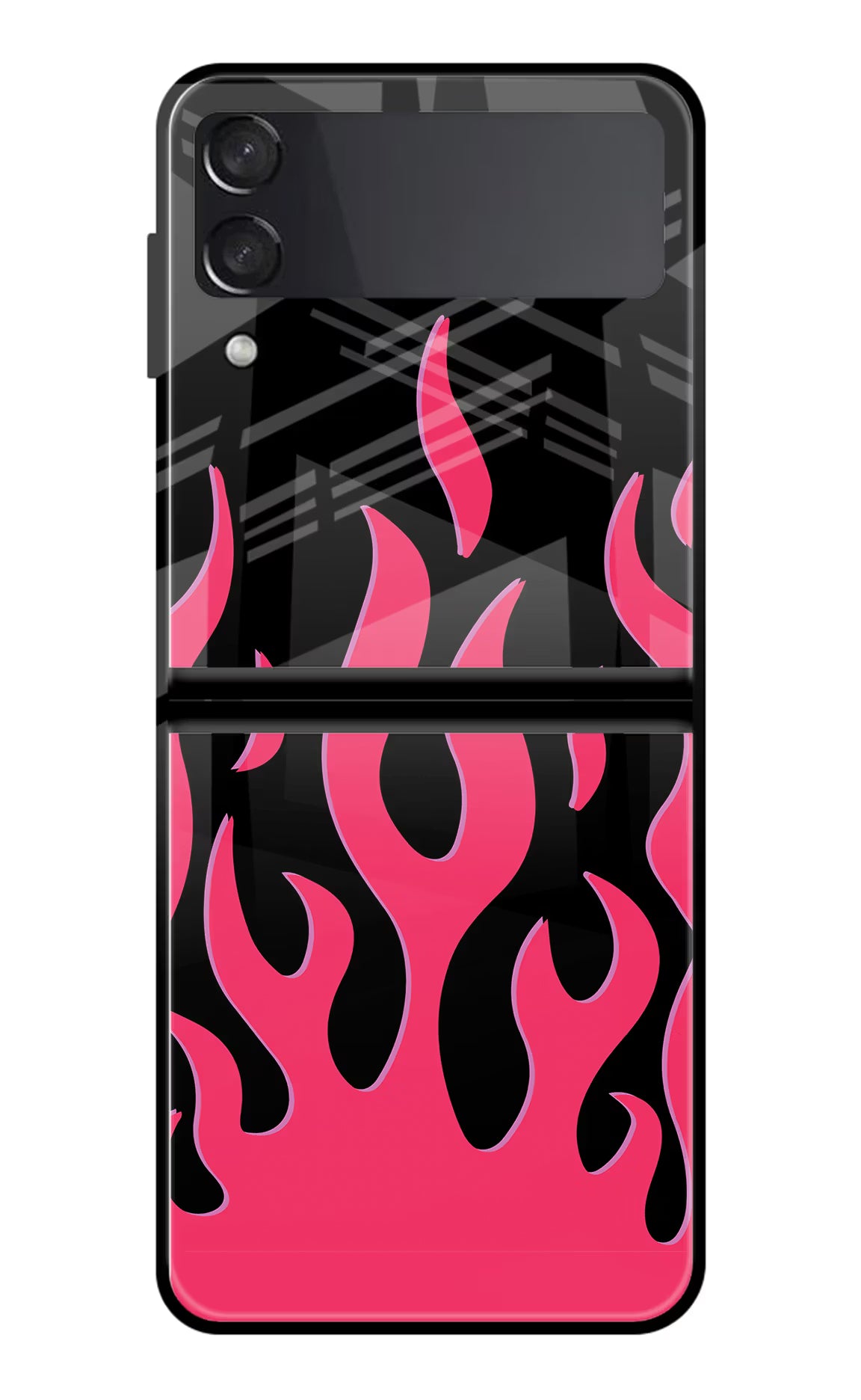 Fire Flames Samsung Galaxy Z Flip3 Glass Case