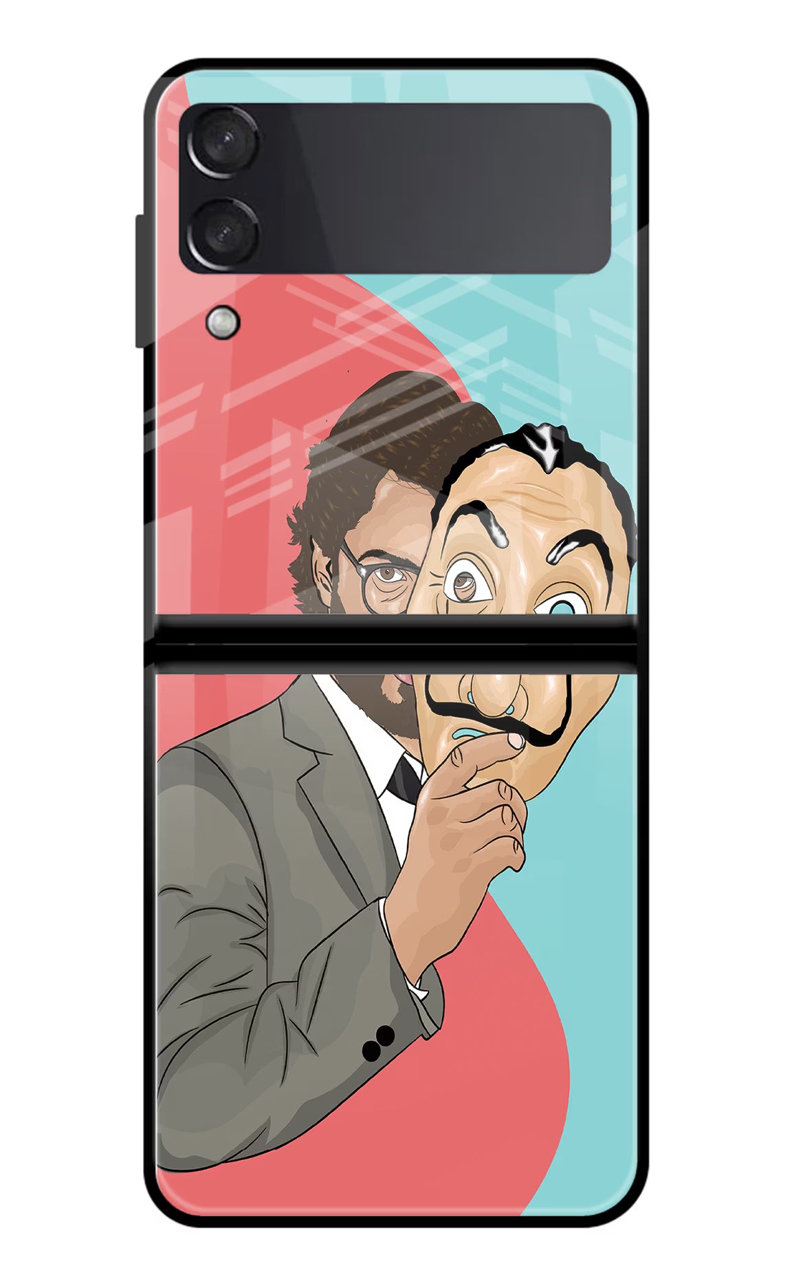 Professor Samsung Galaxy Z Flip3 Glass Case Back Cover by Casekaro