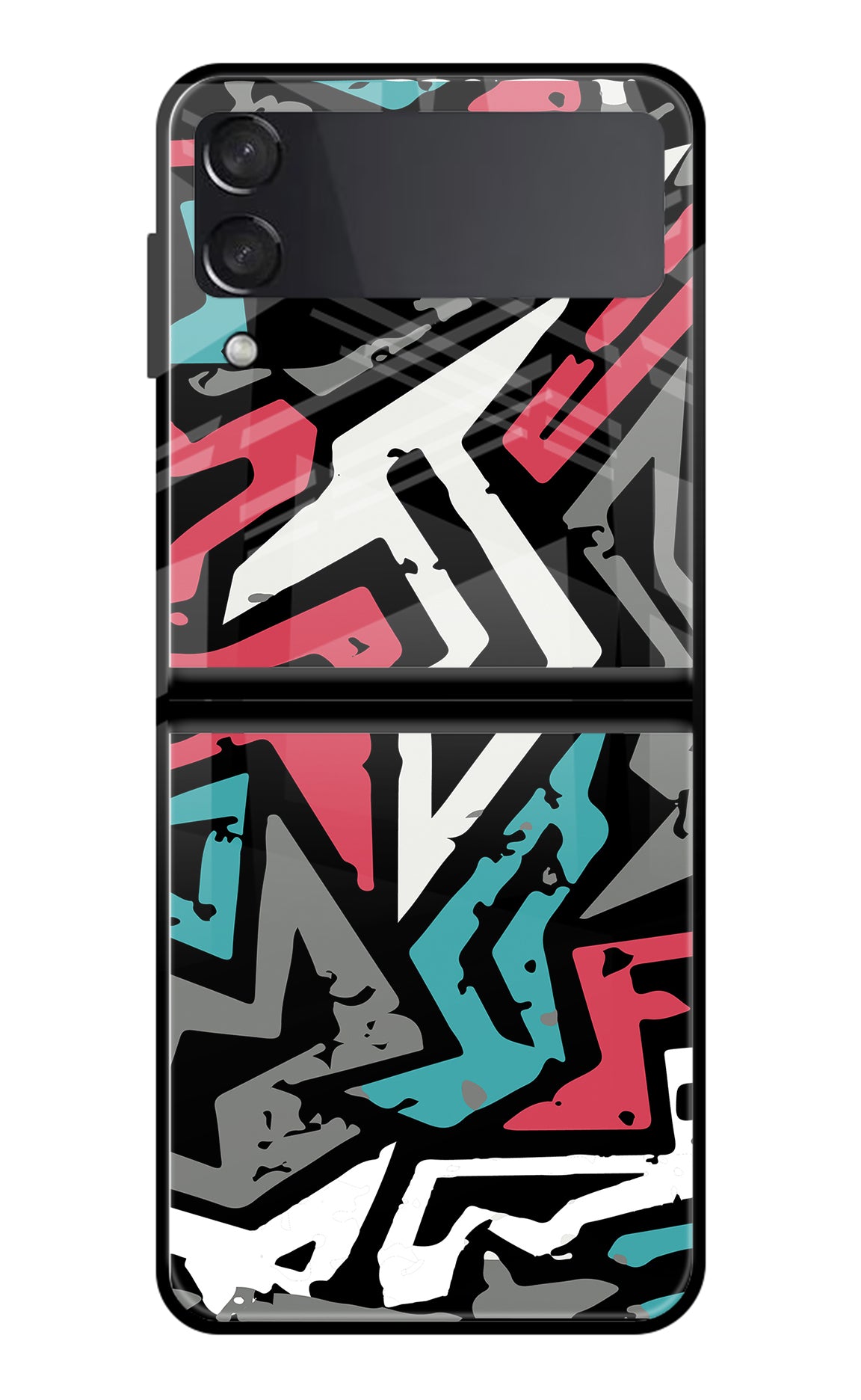 Geometric Graffiti Samsung Galaxy Z Flip3 Back Cover