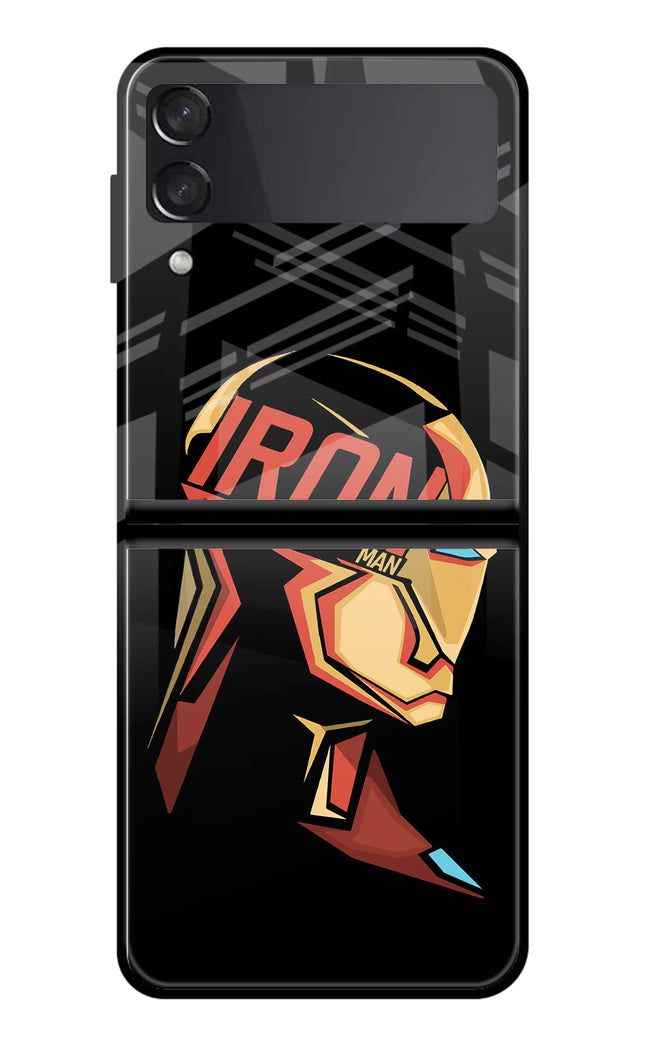 IronMan Samsung Galaxy Z Flip3 Glass Case Back Cover by Casekaro