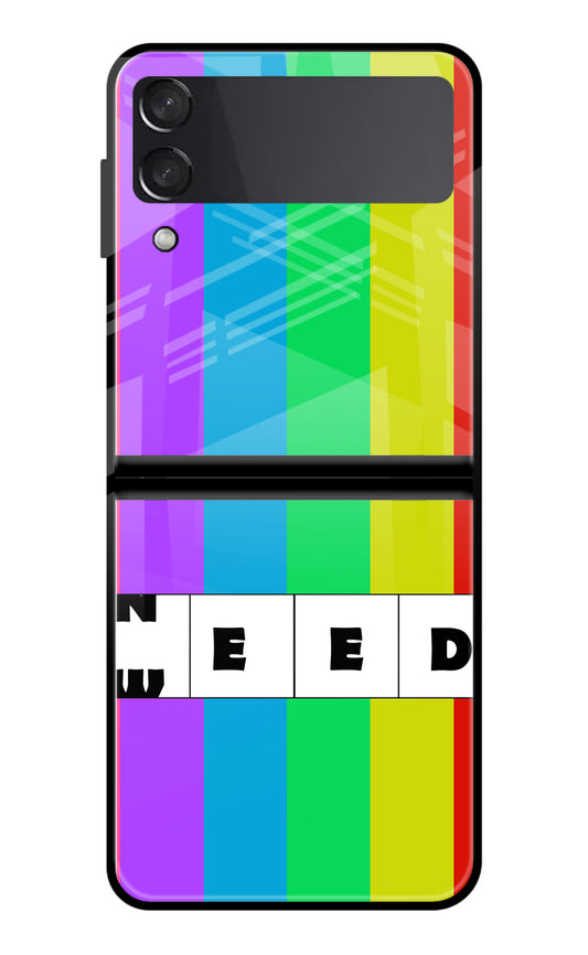 Need Weed Samsung Galaxy Z Flip3 Glass Case