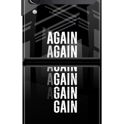 Again Again Gain Samsung Galaxy Z Flip3 Glass Case