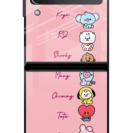 BTS names Samsung Galaxy Z Flip3 Glass Case