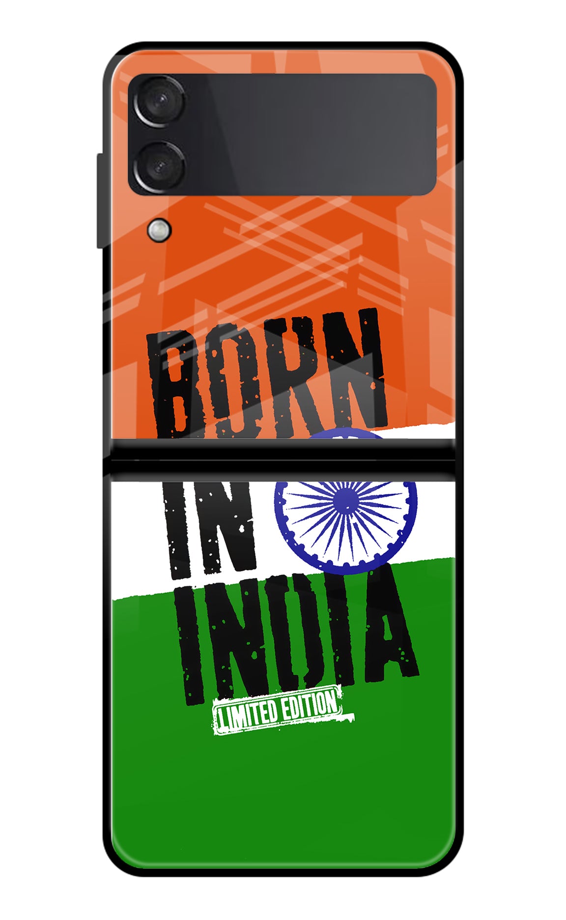 Born in India Samsung Galaxy Z Flip3 Glass Case