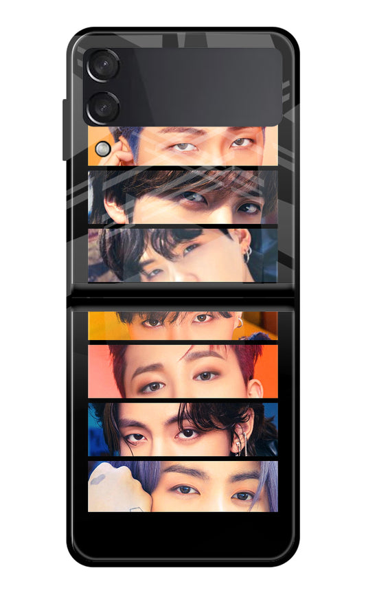 BTS Eyes Samsung Galaxy Z Flip3 Glass Case