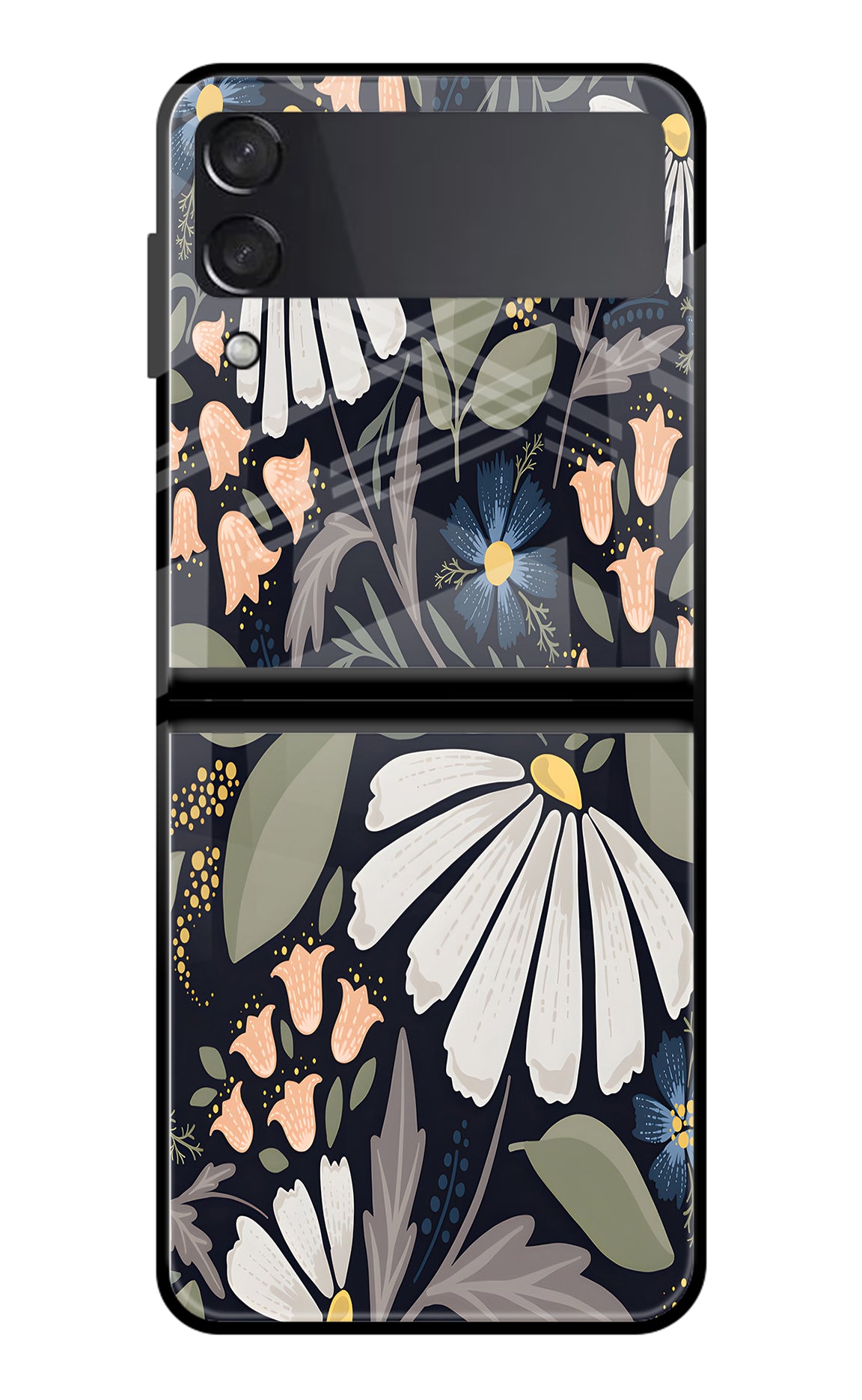 Flowers Art Samsung Galaxy Z Flip3 Glass Case