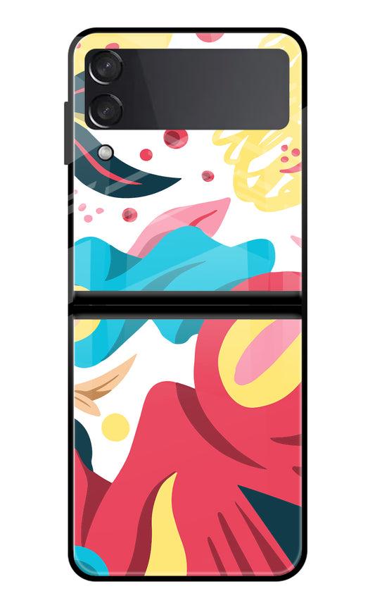 Trippy Art Samsung Galaxy Z Flip3 Glass Case