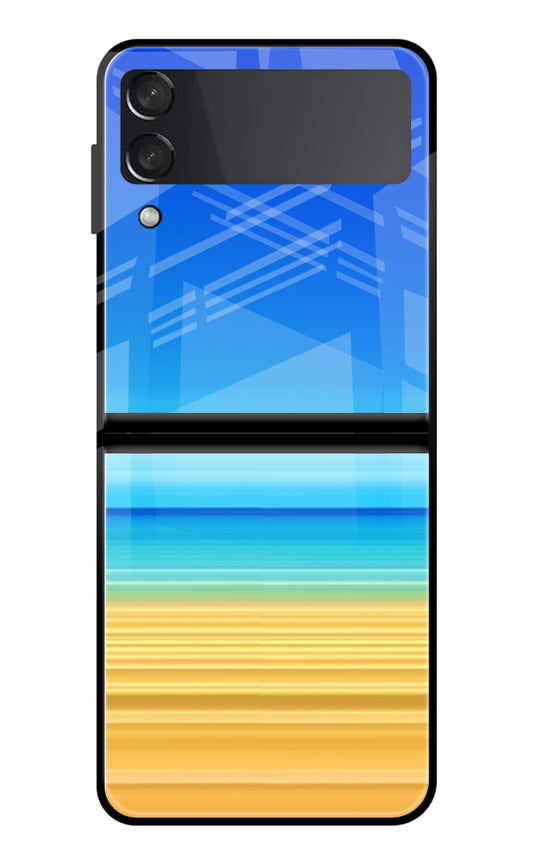 Beach Art Samsung Galaxy Z Flip3 Glass Case