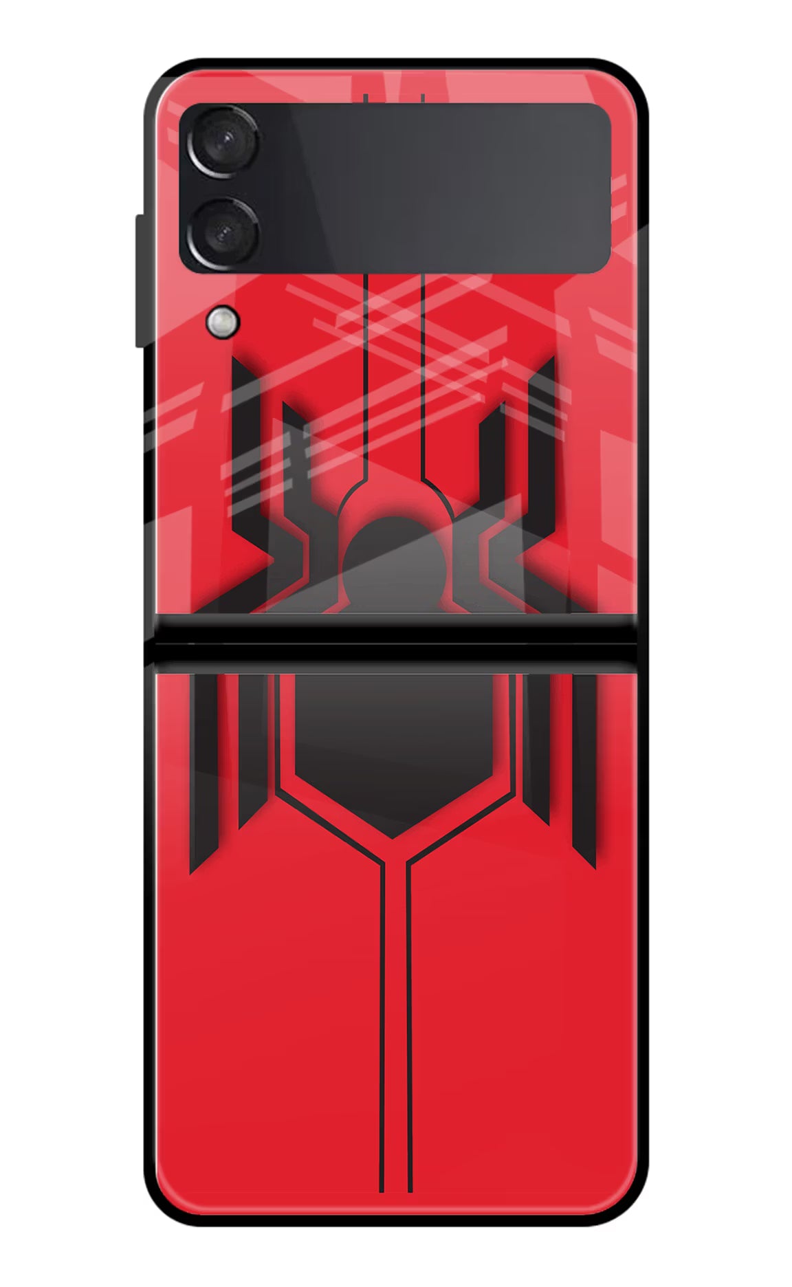 Spider Samsung Galaxy Z Flip3 Glass Case Back Cover by Casekaro