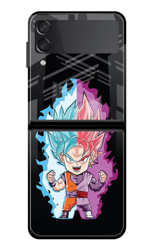 Chota Goku Samsung Galaxy Z Flip3 Glass Case