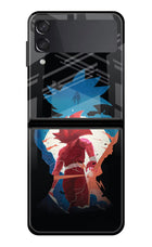 Goku Samsung Galaxy Z Flip3 Glass Case