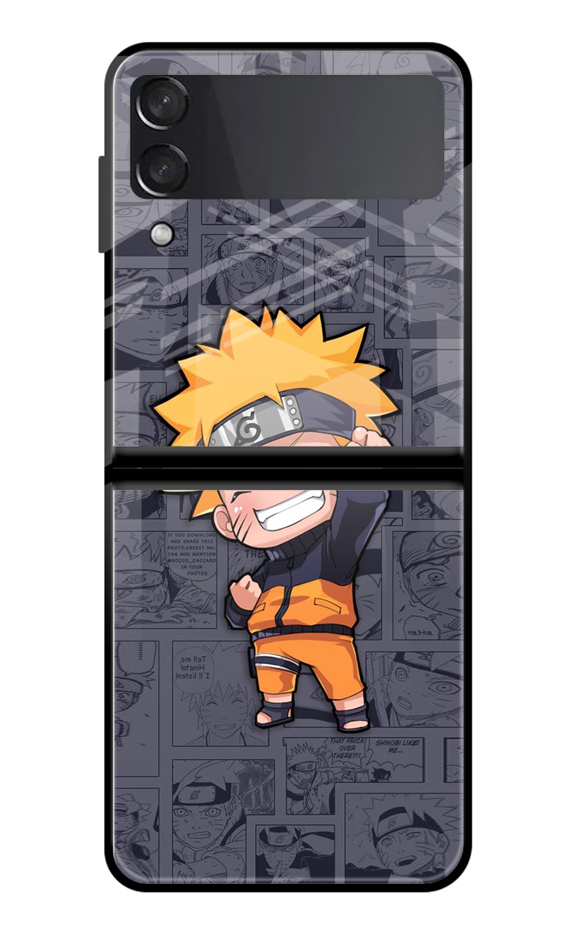 Chota Naruto Samsung Galaxy Z Flip3 Glass Case