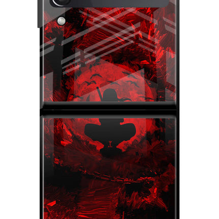 Itachi Uchiha Samsung Galaxy Z Flip3 Glass Case