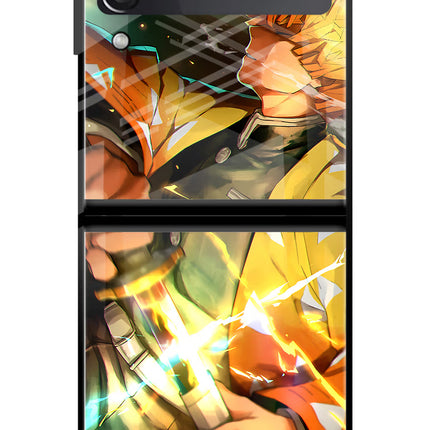 Demon Slayer Samsung Galaxy Z Flip3 Glass Case