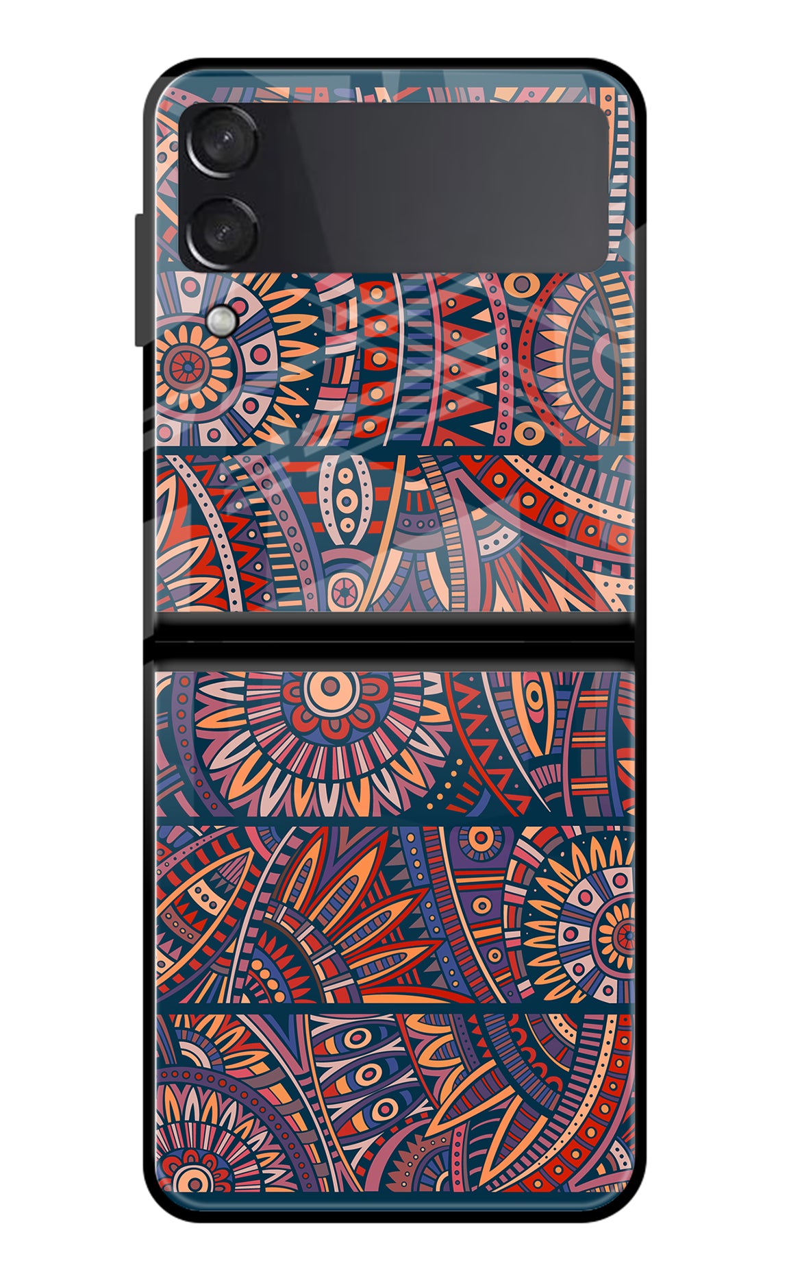 African Culture Design Samsung Galaxy Z Flip3 Back Cover