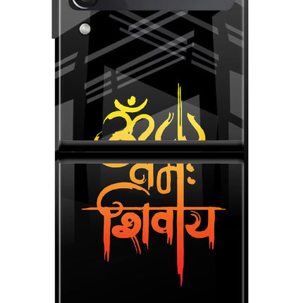 Om Namah Shivay Samsung Galaxy Z Flip3 Glass Case