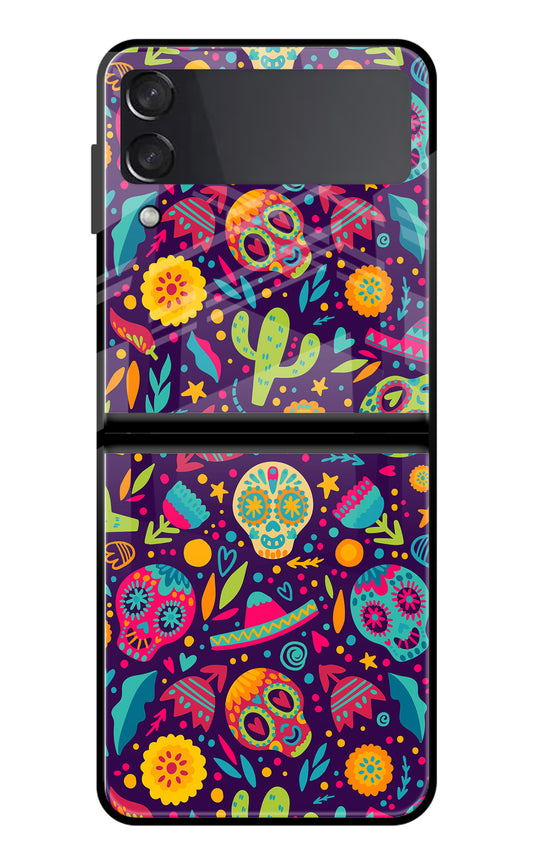 Mexican Design Samsung Galaxy Z Flip3 Glass Case