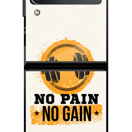 No Pain No Gain Samsung Galaxy Z Flip3 Glass Case