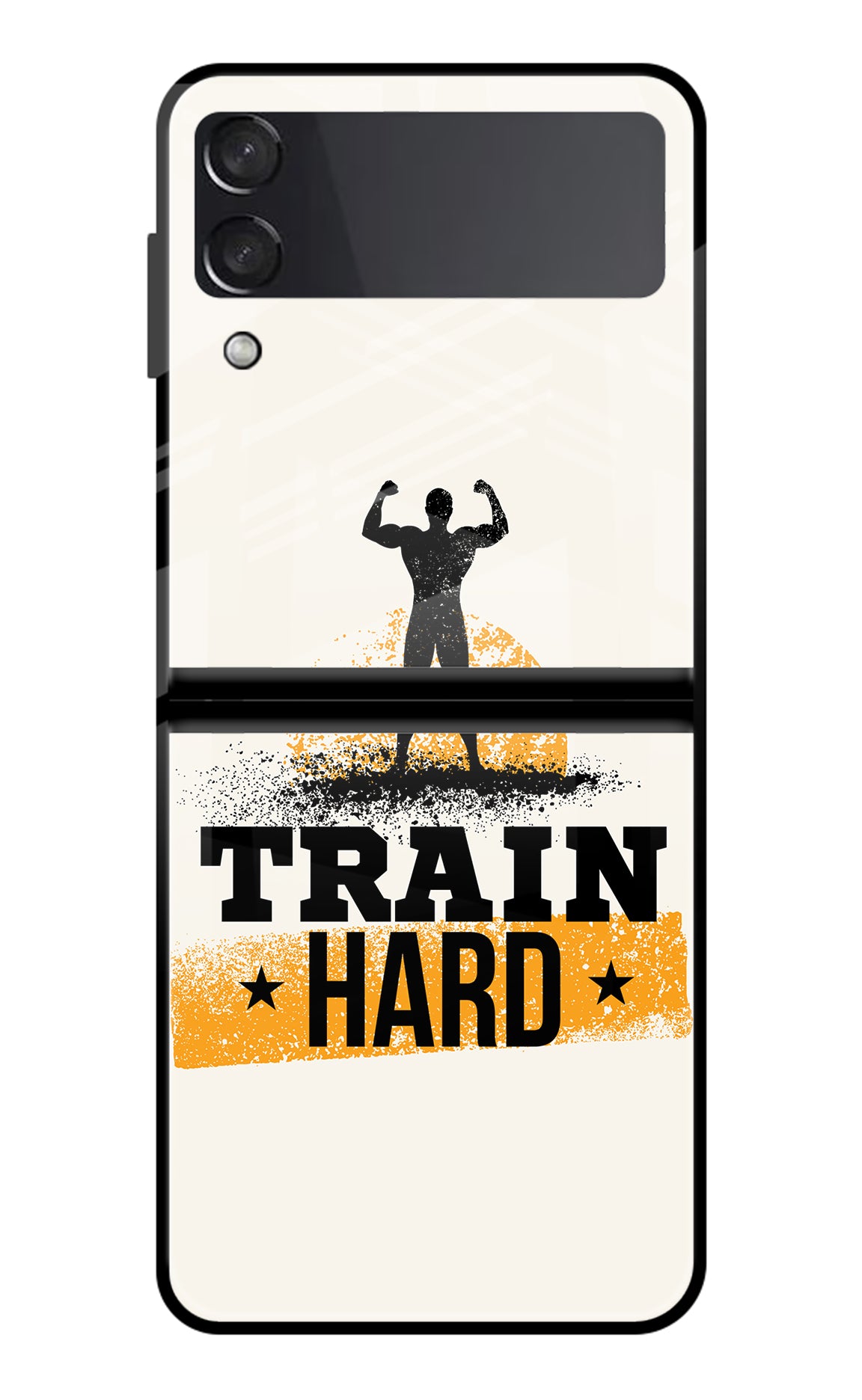 Train Hard Samsung Galaxy Z Flip3 Glass Case