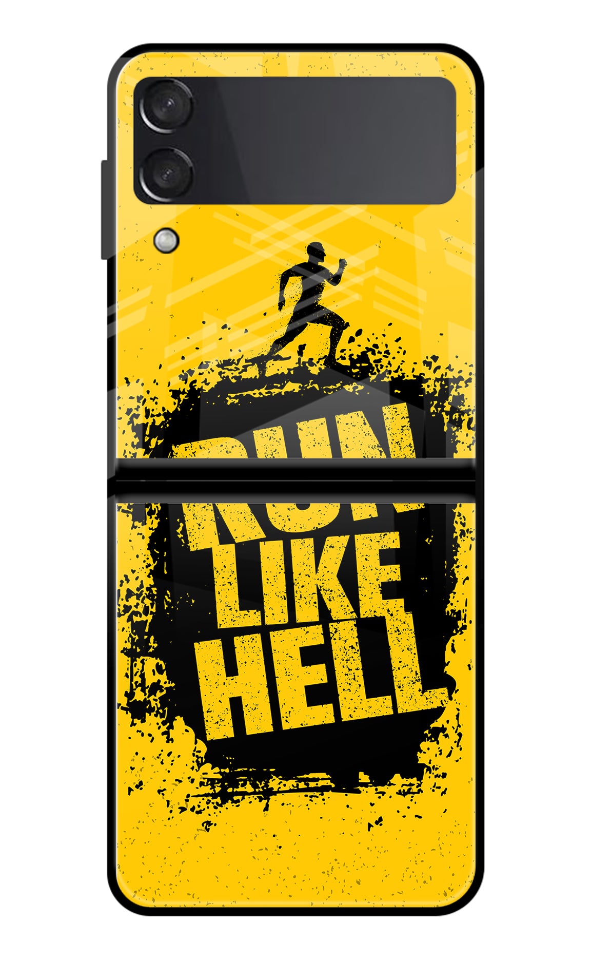 Run Like Hell Samsung Galaxy Z Flip3 Glass Case