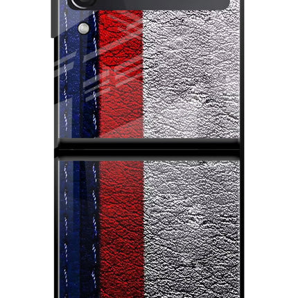 BMW Stripes Samsung Galaxy Z Flip3 Glass Case