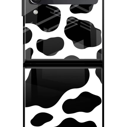 Cow Spots Samsung Galaxy Z Flip3 Glass Case